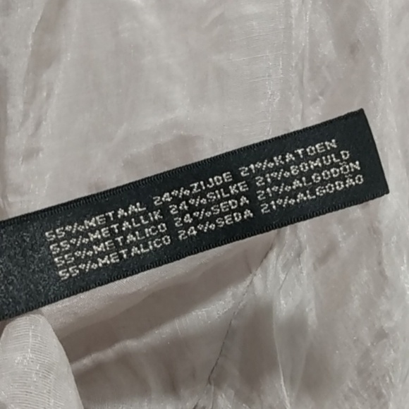 New, Ralph Lauren Black Label Crinkled Organza Puffed Silk Blend Blouse - Picture 14 of 16